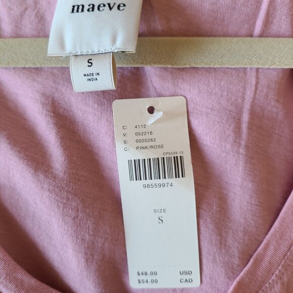 Maeve flutter sleeved tee shirt NWT - Picture 6 of 11